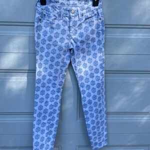 Vineyard Vines White Printed Skinny Jeans 00